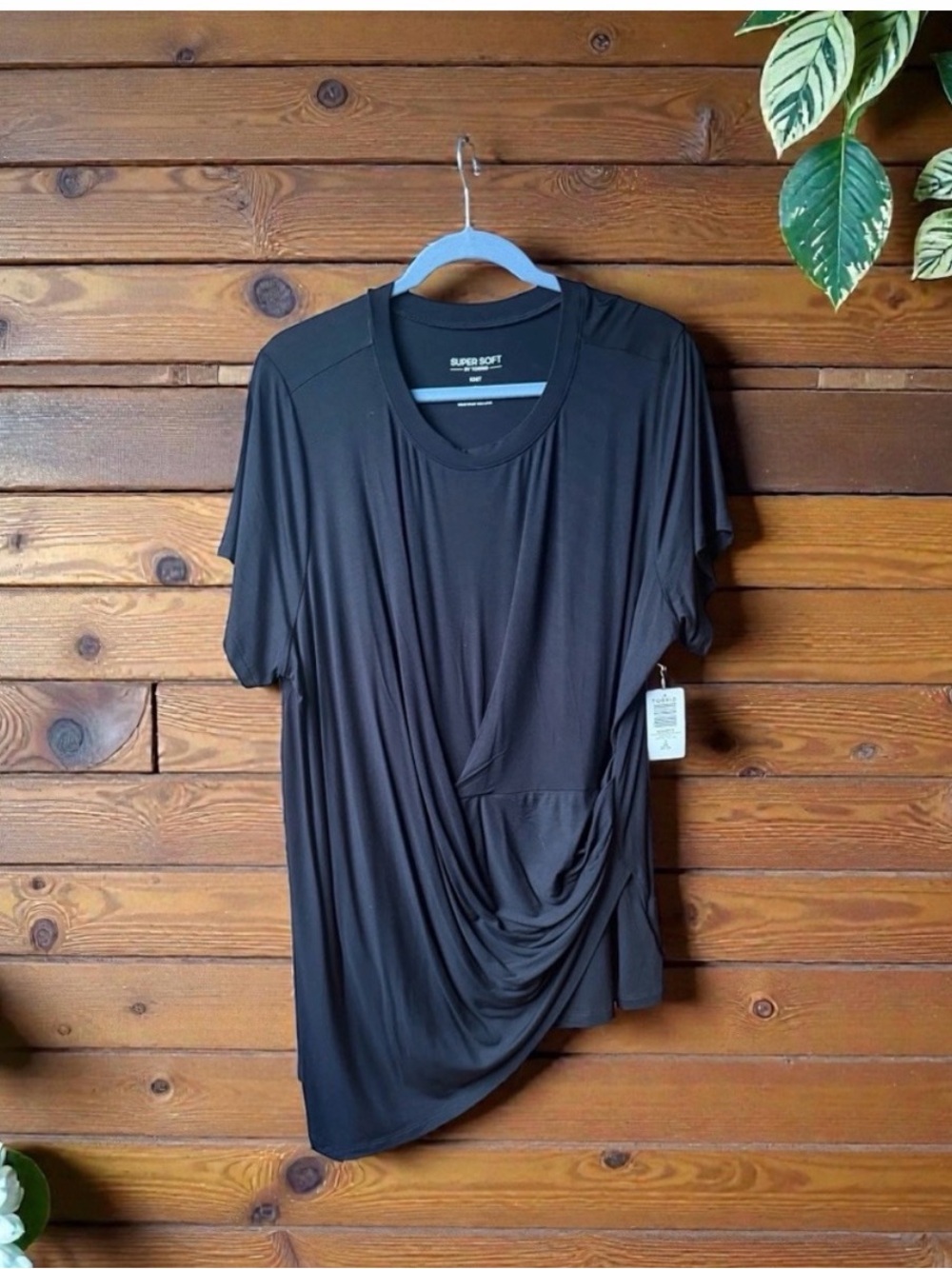 NWT! Torrid Black Super Soft Criss Cross Top | 3X